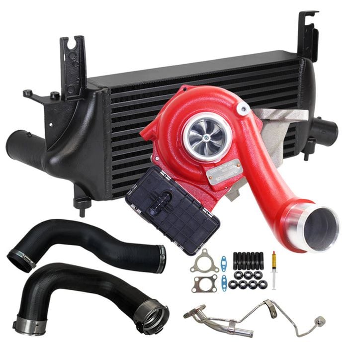 Gen1 High Flow Turbo Charger With 75mm Intercooler & Hoses And Genuine Oil Feed Pipe For Nissan Pathfinder R51 Yd25 2.5l