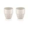 2PK Guzzini Tiffany 350ml 9.5cm Plastic Low Tumbler - White