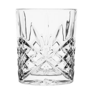 Olympia Whiskey Glasses Old Duke Cut Glass Effect 295ml 6 Pack