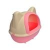 Yes4pets Large Hooded Cat Toilet Litter Box Tray House With Scoop Pink