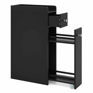 Costway Slim Storage Cabinet Space-saving Black