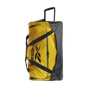 Reebok Road Runner Trolley Duffle Bag On Wheels Travel Luggage 72cm Yellow