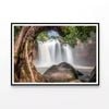 Amazing Water Fall with Rocks  Print 100% Australian Made 90x60cm  (Poster)