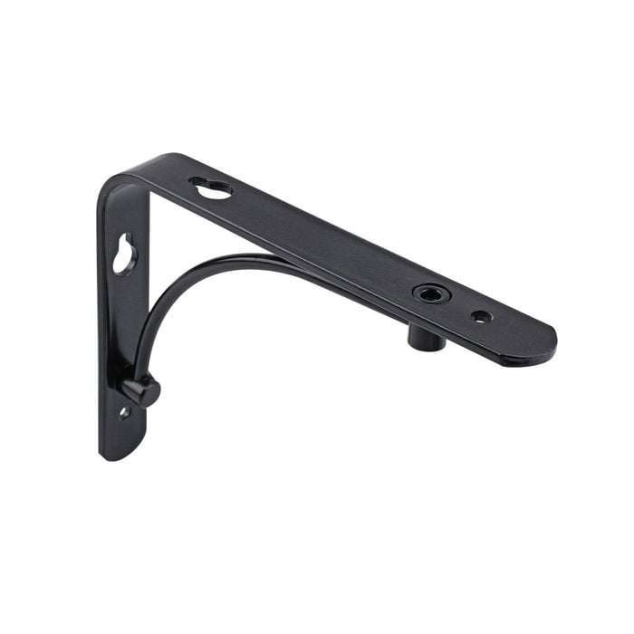 Carinya 150 x 120mm Black Classic Arch Stayed Bracket - 150 x 120mm