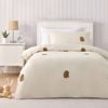 Jack & Ava Tofu The Capybara Embroidered Kids Quilt Cover Set Natural King Single Bed