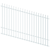 ProtectorAl 1201-2400W x 1500H Pearl White Radiator Pool Fence Panel Raked Up to 15º