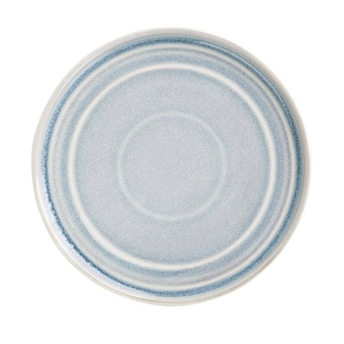 Olympia Flat Round Plates Cavolo Ice Blue 220mm 6 Pack Dinnerware Tableware