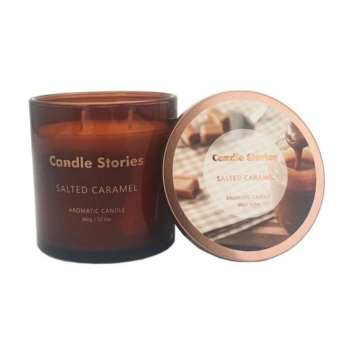 More Than Party Soy Scented Candle Jar Home Fragrance Salted Caramel 360g