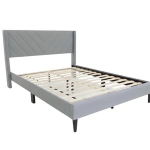 Vele-D Bed Frame Light Grey - Double