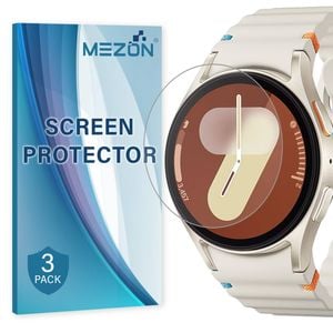 3 Pack MEZON Samsung Galaxy Watch7 (40 mm) Ultra Clear TPU Film Screen Protectors