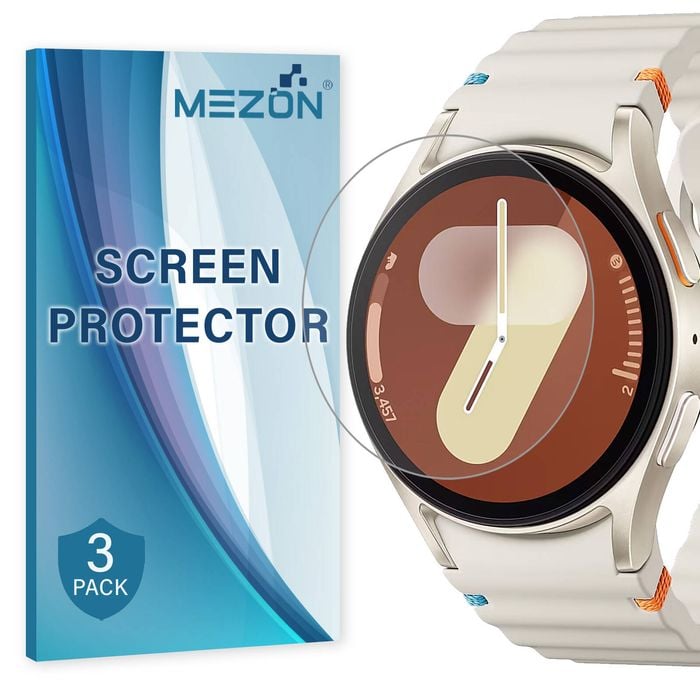3 Pack MEZON Samsung Galaxy Watch7 (40 mm) Ultra Clear TPU Film Screen Protectors