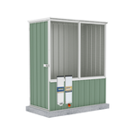 The Organic Garden Co 1.52 x 0.78 x 1.8m Pale Eucalypt Chicken Coop