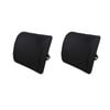 2 Pcs Bamboo Memory Foam Lumbar Support Cushion