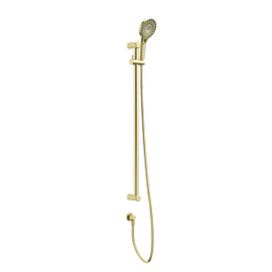 Nero Mecca Care 25mm Grab Rail And Adjustable Shower Rail Set 900mm Brushed Gold