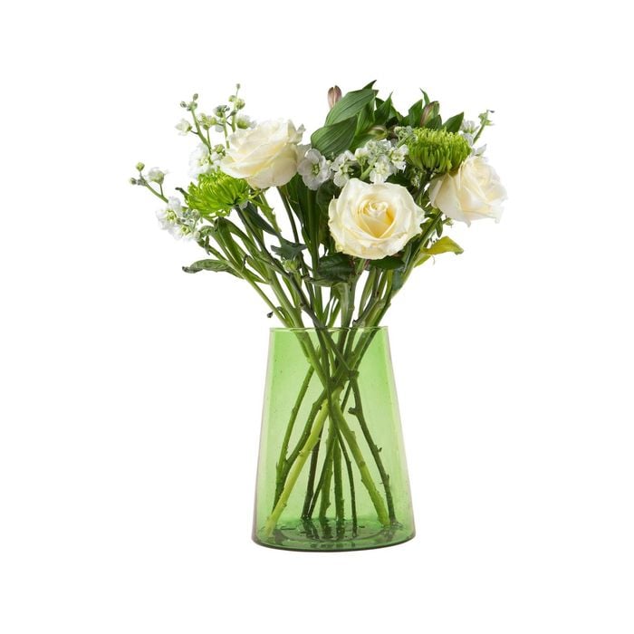 Nicola Spring Jebel Recycled Glass Large Vase - Wide Table Center Piece - 3.5L