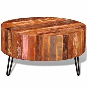 vidaXL Coffee Table Round Console Couch End Furniture