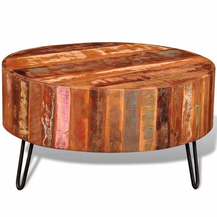 vidaXL Coffee Table Round Console Couch End Furniture