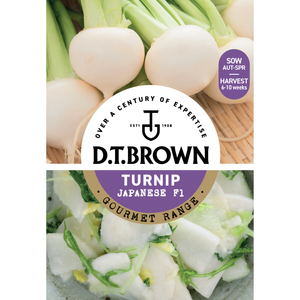 D.T. Brown Gourmet Turnip Japanese F1 Seeds