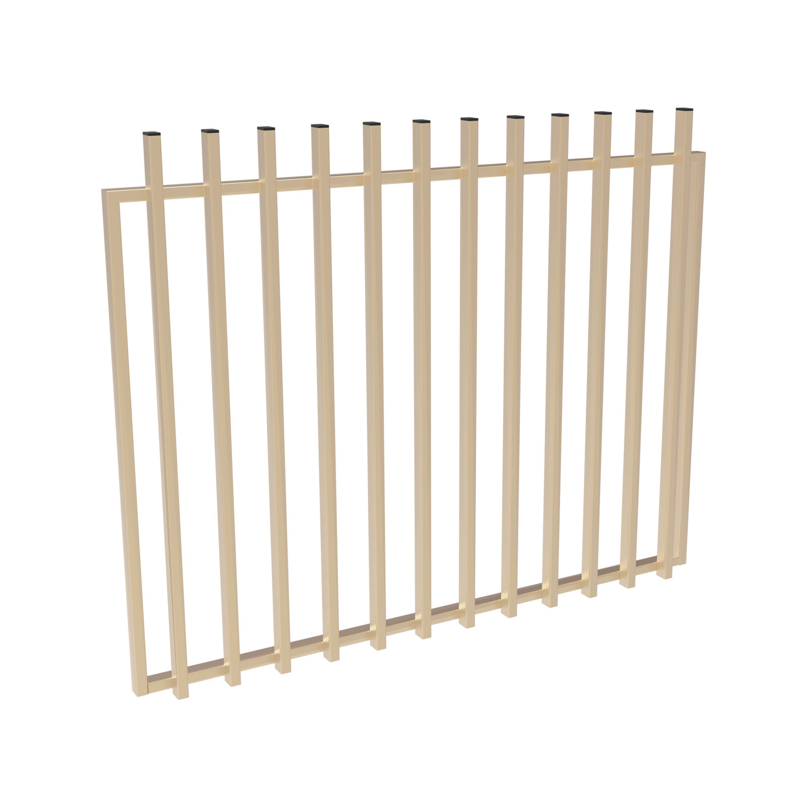 ProtectorAl 1201 - 1500mm x 1800mm Primrose Aluminium Garden Gate Loop Top with Mid Rail thumbnail 2