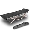 Camping Portable Stretcher Single Foldable Folding Bed Mattress Recliner Mat - Grey