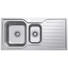 Everhard 980mm Classic Square LH 1.5 Bowl And Drainer