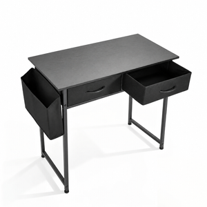 80cm Study Desk Home Office Computer Desk with 2 Fabric Drawers