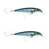 2x Rapala 14cm Saltwater X Rap Long Cast Sink Minnow Fishing Lures - Wahoo UV