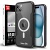 Tough On iPhone 16e / iPhone 15 Case Iron Shield with MagSafe Black
