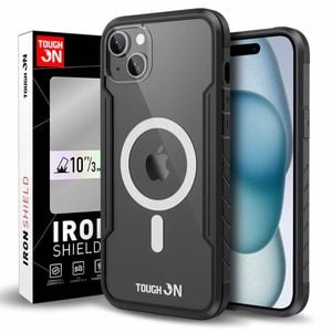 Tough On iPhone 16e / iPhone 15 Case Iron Shield with MagSafe Black