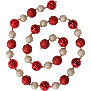 LVD Bauble Garland Red Champagne Seasonal Decorative Christmas Decoration
