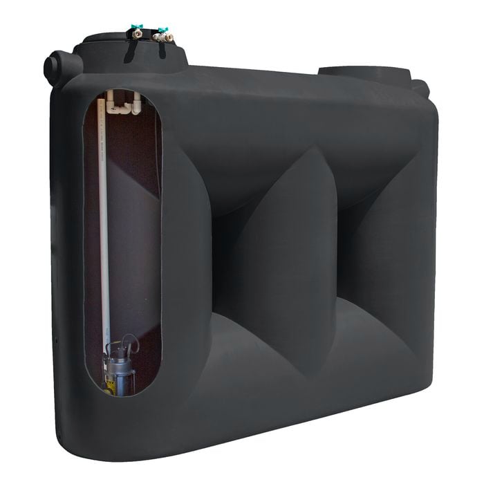 Clark Tanks 3000L Charcoal Tradepack Tank And Davey Evo MK2 Pump