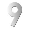 Sandleford Numeral "9" 75mm Self Adhesive Stainless Steel