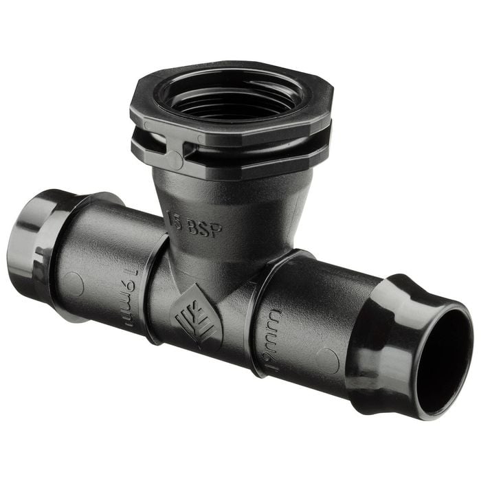 Pope 19mm Barbed x 15mm BSPF Threaded Tee