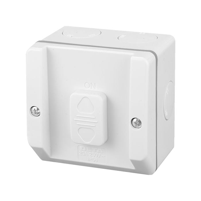DETA Single Weatherproof Switch