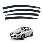 AUSGO Weather Shields for Mazda 2 DE Series Sedan 2007-2014 Weathershields Window Visors Wind Deflectors