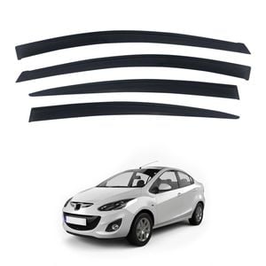 AUSGO Weather Shields for Mazda 2 DE Series Sedan 2007-2014 Weathershields Window Visors Wind Deflectors