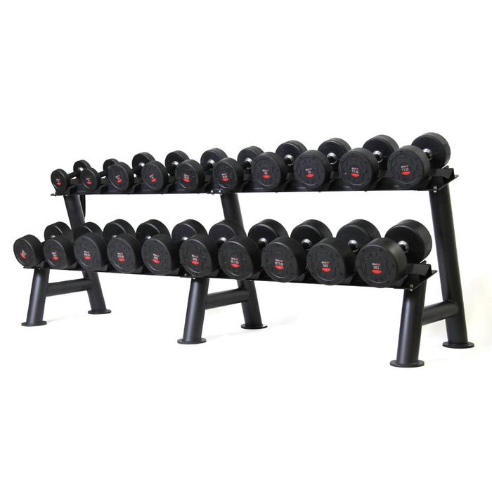 Smai Commercial Dumbbell Set With Rack 5-30kg - Black