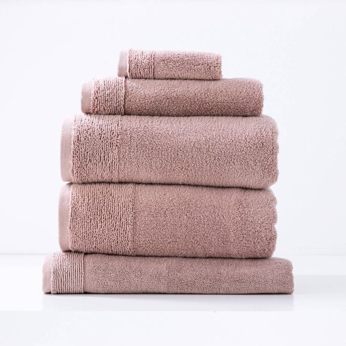 5pc Renee Taylor Aireys 650gsm Zero Twist Towel Set Cherwood