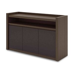 ModernHome CARTER Credenza/ Sideboard  129cm(W)x 44.5cm(D)x87cm(H)- Coffee&Grey