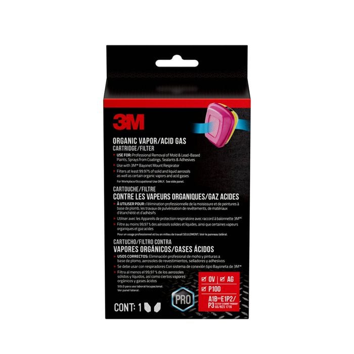 3M™ Organic Vapour/ Acid Gas Multi-Purpose Cartridge