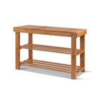 2 Tier Bamboo Storage Shoe Rack