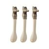 3pk Urban 12cm Novelty Cat Ceramic Hanging Spoon For Mug