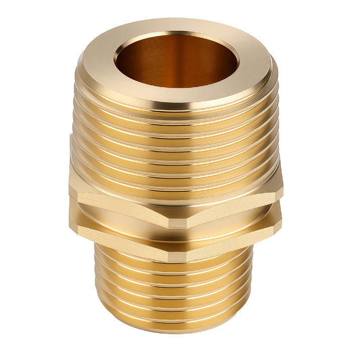 Kinetic - 20mm x 15mm Brass Threaded Washing Machine Nipple LF