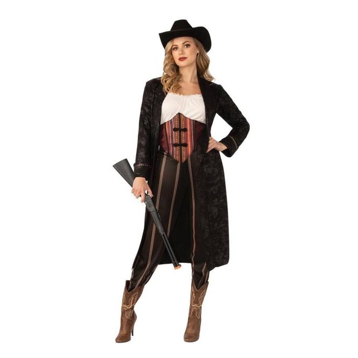 Cowgirl Ladies Adult Halloween Costume Western Rodeo Fancy Dress Outfit, Medium
