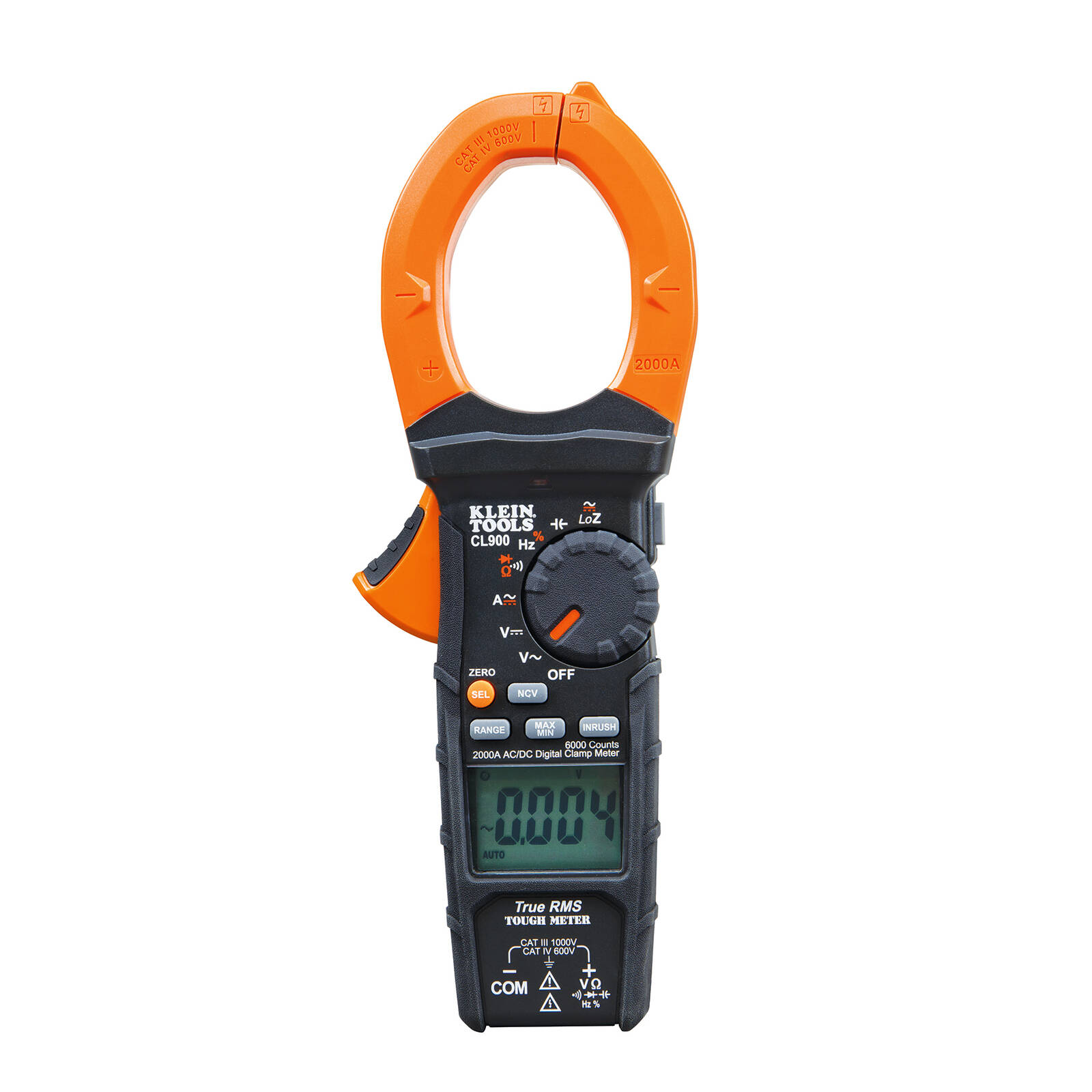 Klein Tools 2000 Amp AC Auto-Range TRMS CL900 Digital Clamp Meter product image