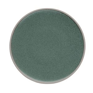 Olympia Anello Stoneware Plates Green Raw Edge 255mm Pack of 4