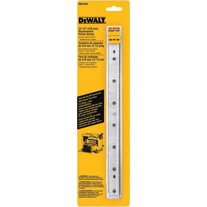 DeWALT 12-1/2" Disposable Reversible Planer Knives