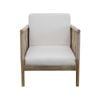 Roomlane Evon Sofa Chair Mango Wood and Jute in Natural Color Cushions
