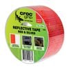 Croc Grip 10m x 50mm White And Red Reflective Safety Tape