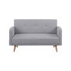 Picasso 2 Seater Fabric Sofa Lounge Couch Grey